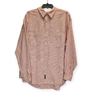 Abercrombie & Fitch‎ Button Down Shirt Large Red Plaid Reliable Outdoor Goods